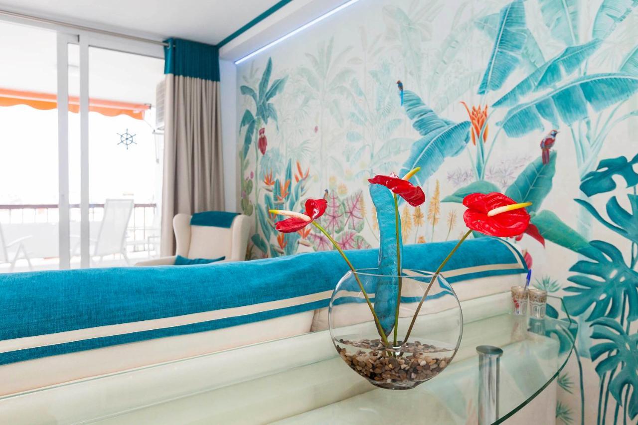 First Line Sea, Luxury Penthouse, Sea And Sunset View Vivenda Vacational Guayero 618 Lägenhet Los Cristianos  Exteriör bild